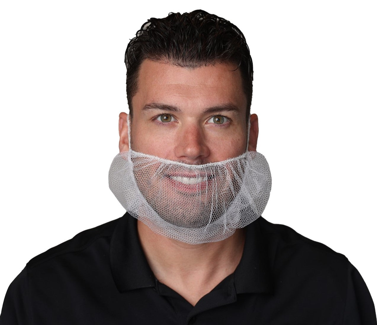 B32A17 White Nylon Beard Cover