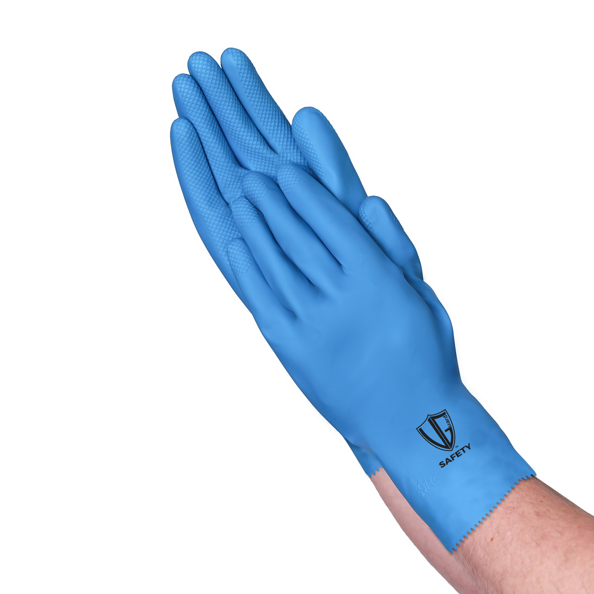 C23A3 Blue Unlined Smooth Finish Canners Chemical Resistant Gloves