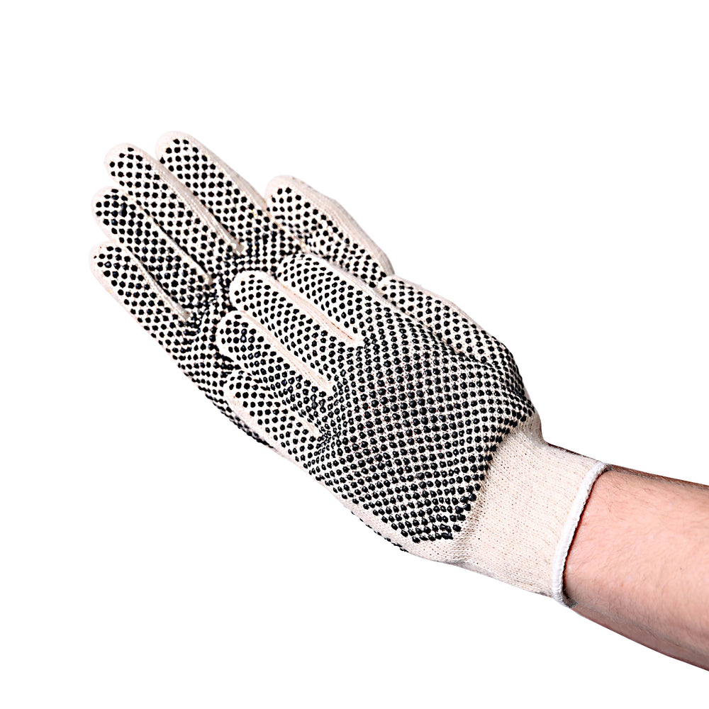 VGuard® 2-Sided Black PVC Dotted String Knit Glove