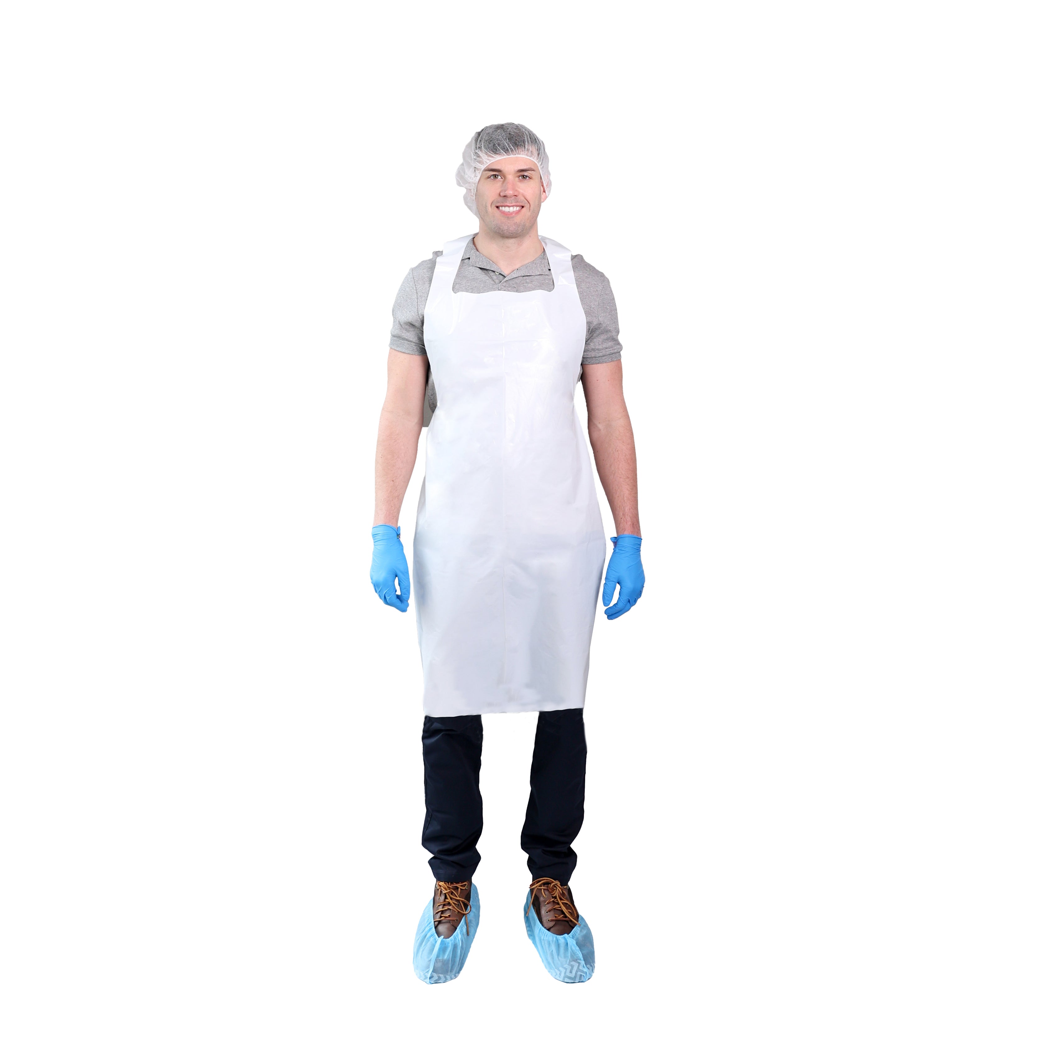 B77K15 White 2 mil Polyethylene Aprons
