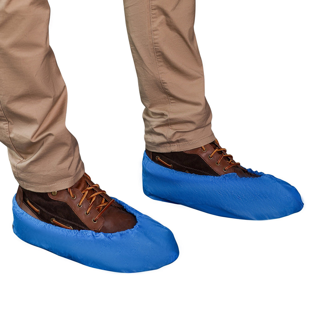 VGuard® Blue Cast Polyethylene (CPE) Shoe Cover