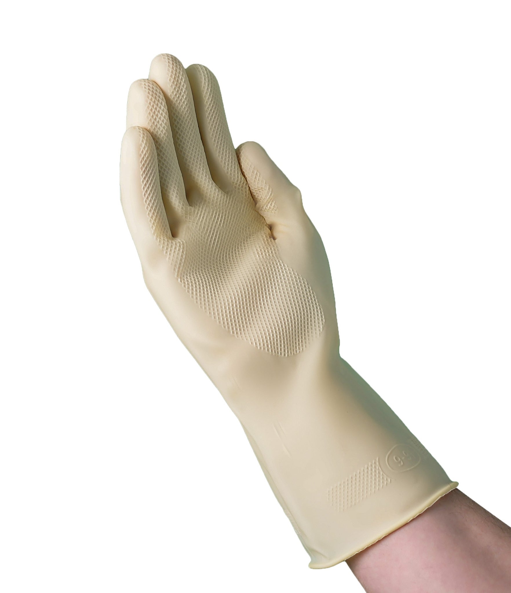 C23A4 Natural Canners Unlined Latex Gloves