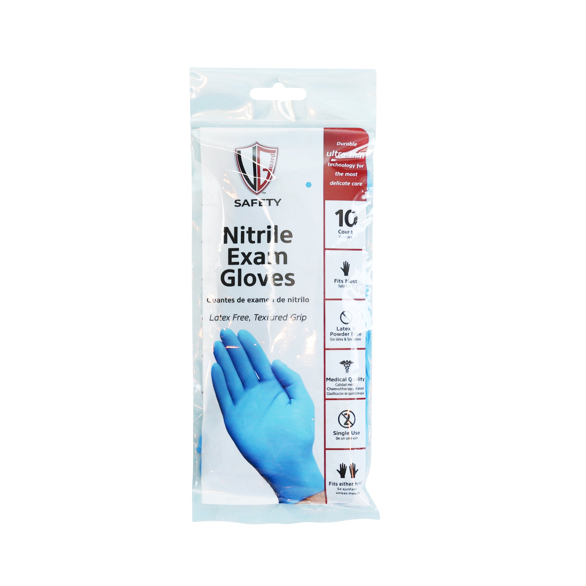 A11N1 Blue 3.5 mil Nitrile Chemo Exam Retail Pack Disposable Gloves