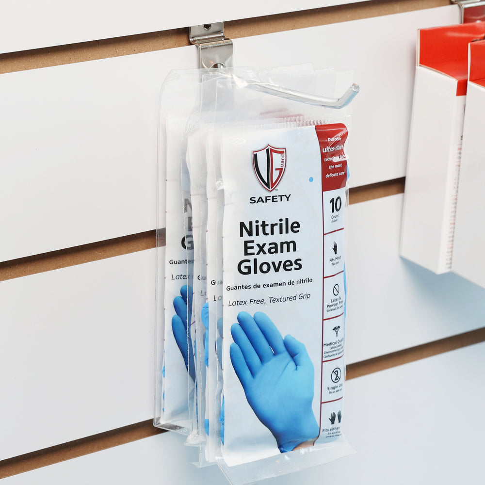 VGuard® Blue Nitrile Chemo Exam Glove Retail Pack - 10 EA / PK