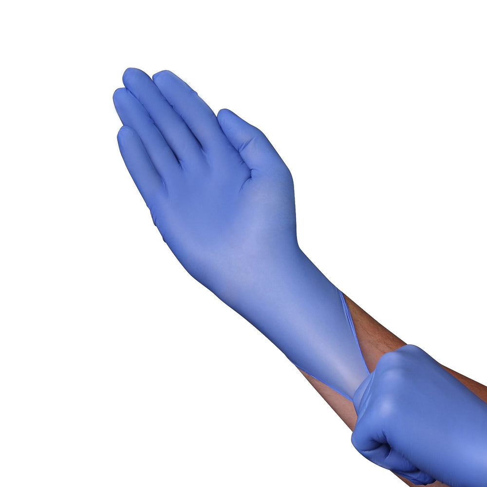 A1KA2 NatureGuard Blue 3.5 mil Nitrile Exam Disposable Glove