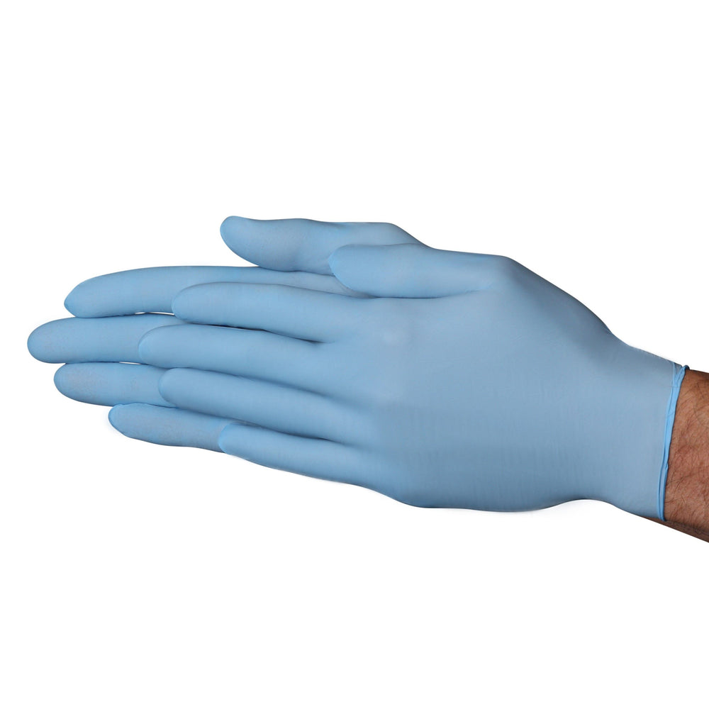 A14E2 Blue 3.0 mil Nitrile Exam Disposable Gloves Bulk Pack