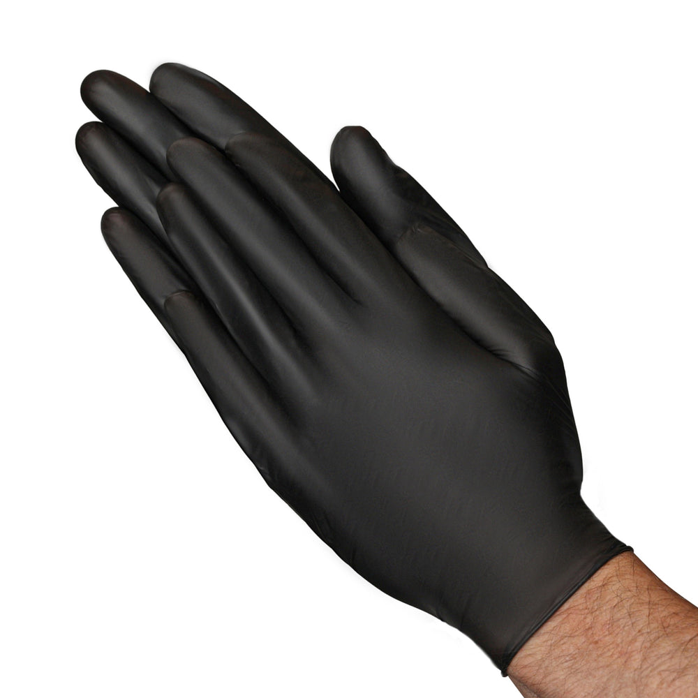 A23A3 Black 3 mil Vinyl Industrial Disposable Gloves