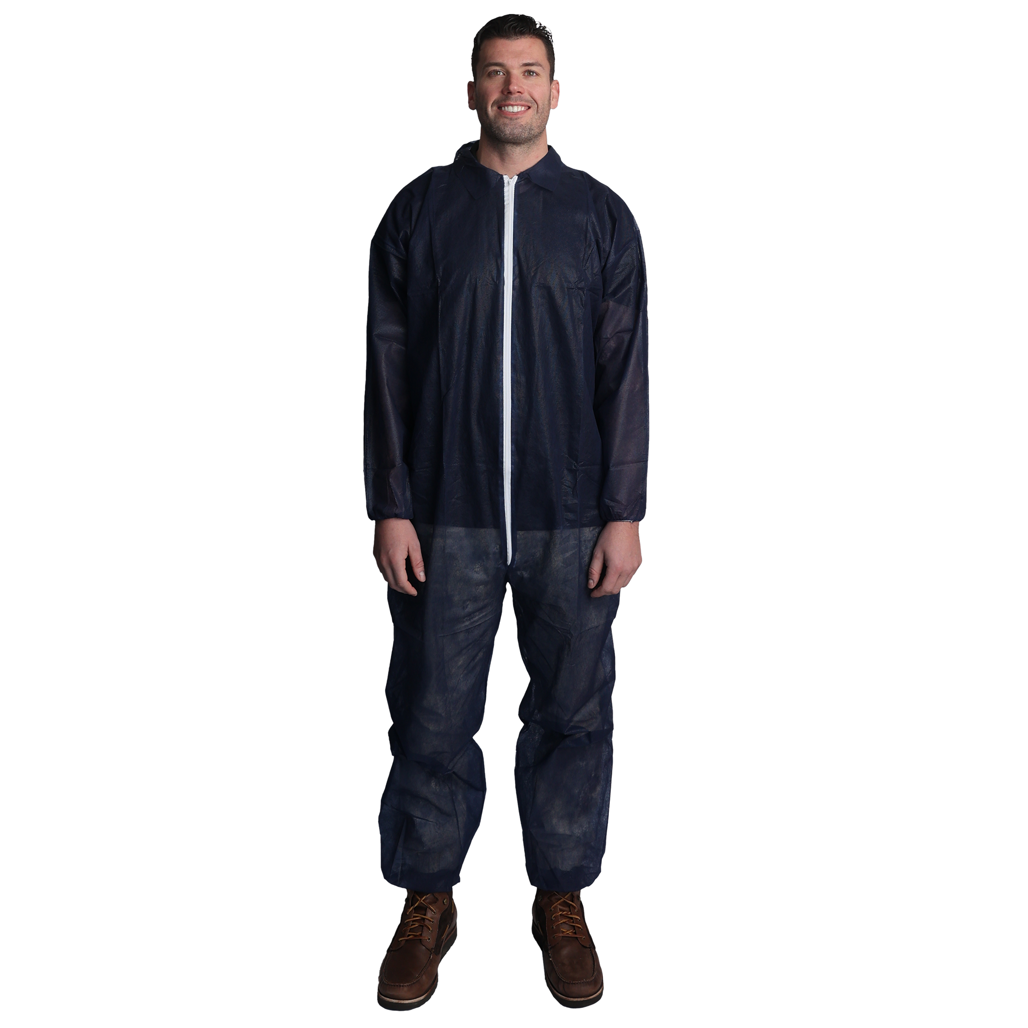 VGuard® BC12A2 Blue Spunbond Polypropylene Coveralls - Elastic Wrists and Ankles (Coming Soon)