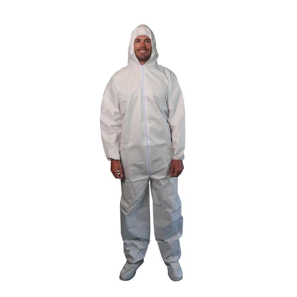 BC20B1 Microporous Coveralls - Hood, Boots and Elastic Wrists
