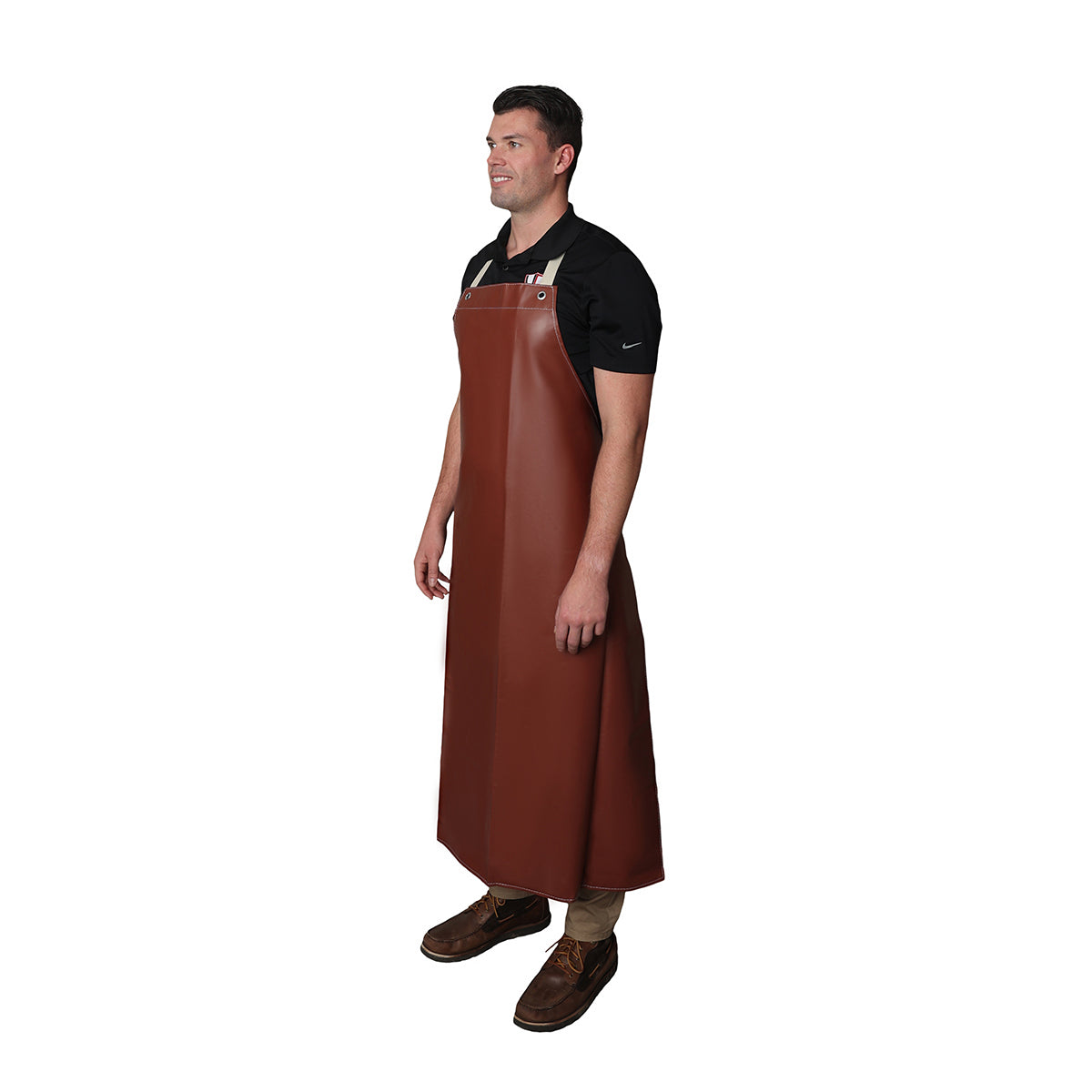 BC703H Maroon Hycar Apron - 16 oz.