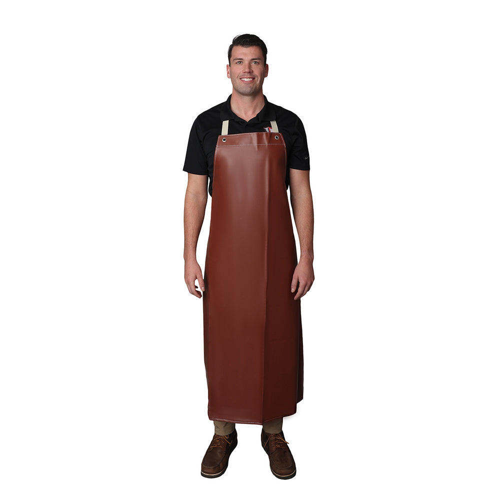 BC703H Maroon Hycar Apron - 16 oz.