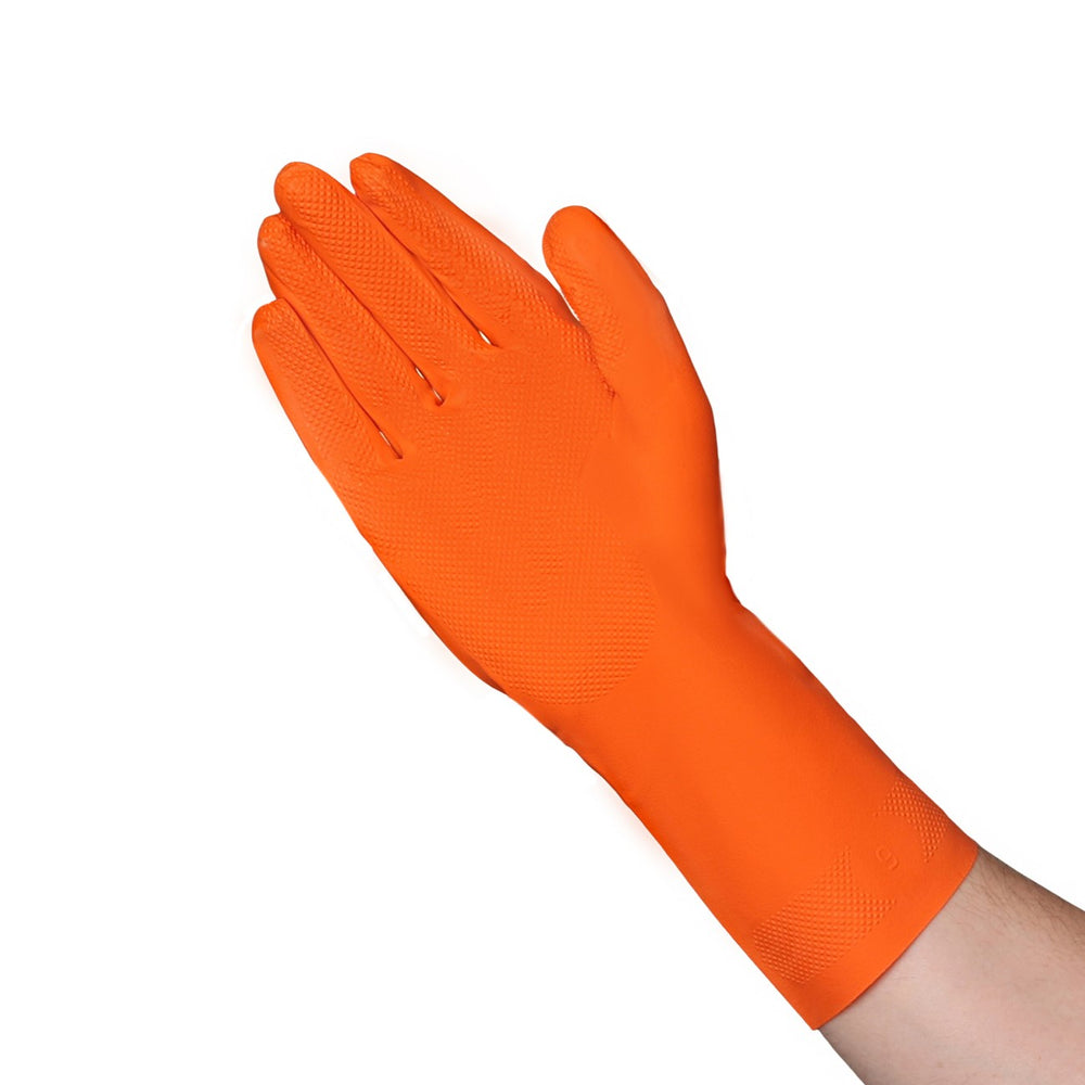 C1BA7 Orange 9 mil Chemical Resistant Sustainable Nitrile Gloves