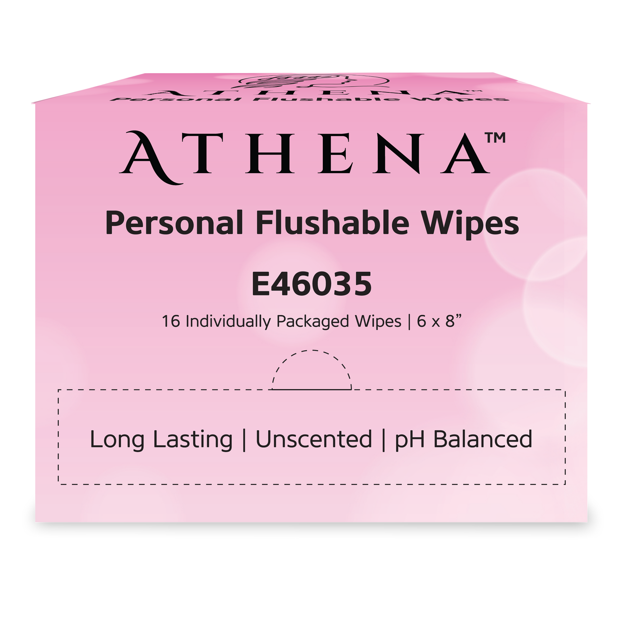 E46035 Feminine Wipes, 6 x 8" Size, Individually Wrapped, 16 Count per Box, Unscented