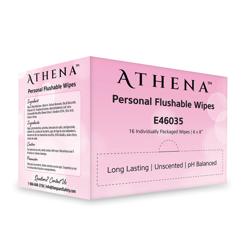 VGuard® Athena™ Feminine Flushable Wipes, Pre-moistened (Coming Soon)