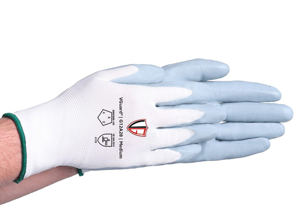 G12A2 Foam Nitrile Coated Seamless Knit General Purpose Gloves