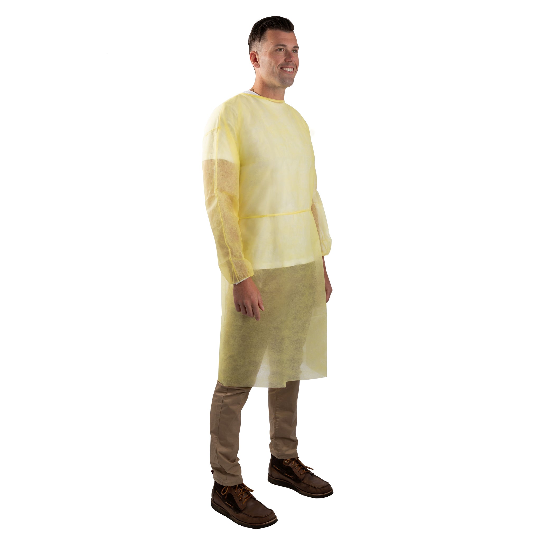 B18W8 Yellow Polypropylene ISO Gown (Made to Order)