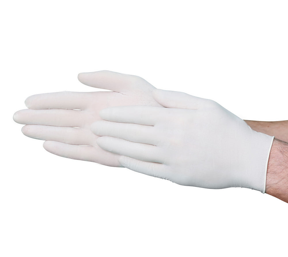 A32A1 Cream 4.5 mil Latex Industrial Disposable Gloves