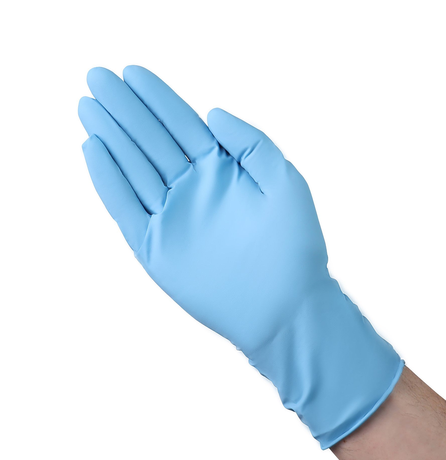 A1DH1 Blue 8.7 mil Nitrile Chemo Exam Disposable Gloves with 11.5" Extended Cuff