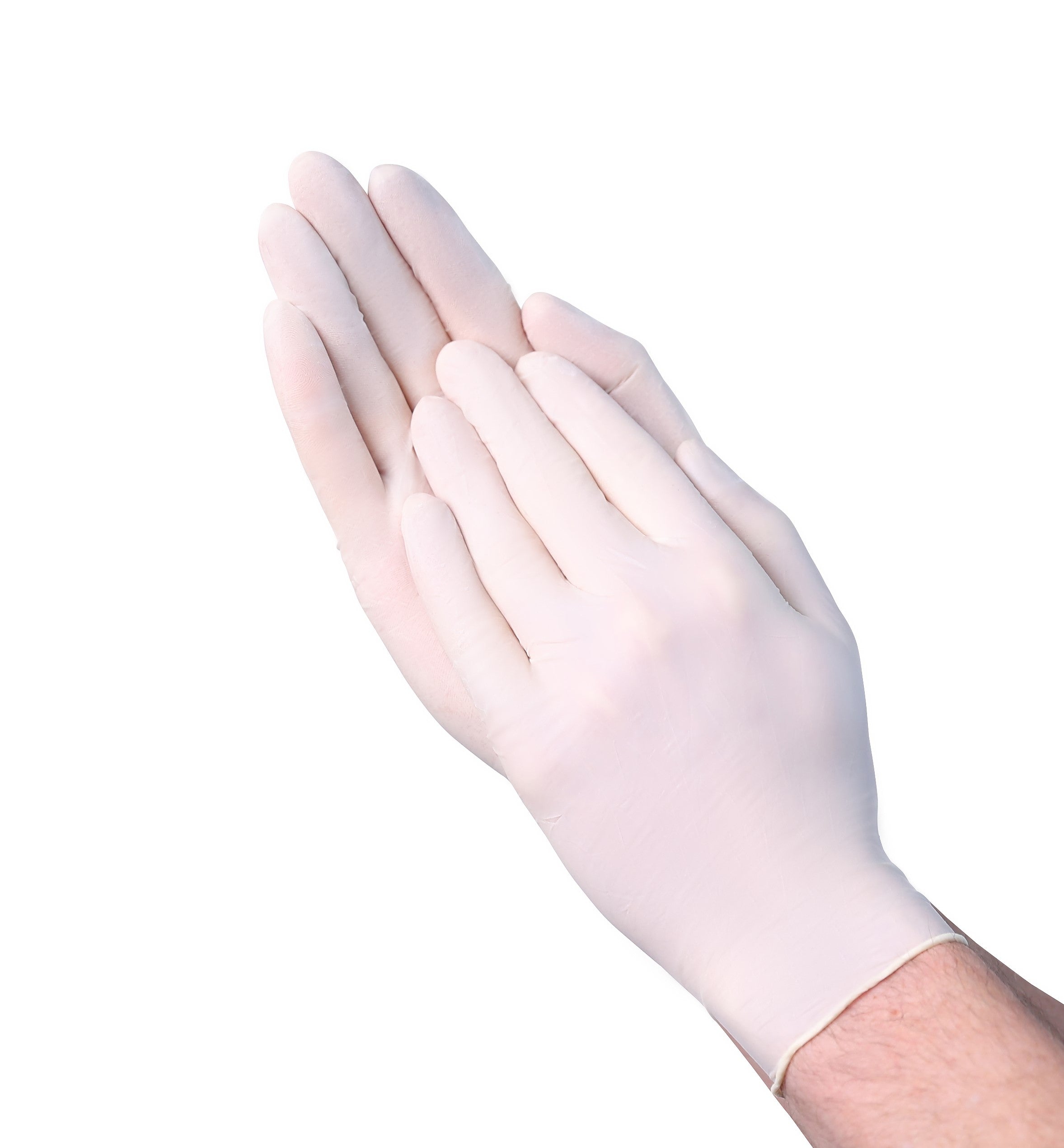 A33A1 Cream 5 mil Latex Industrial Disposable Gloves