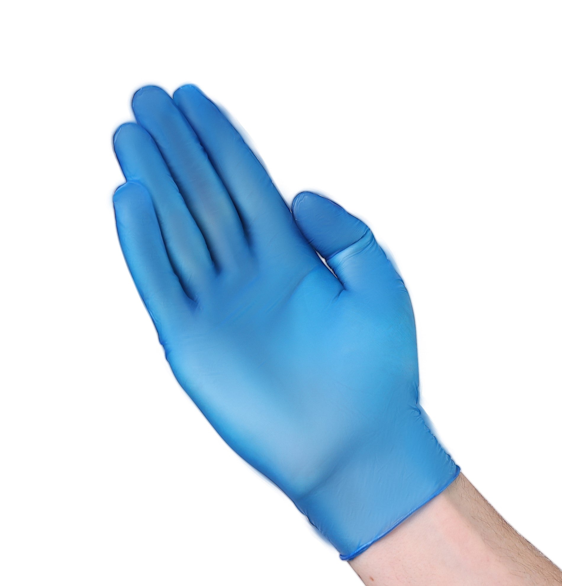 A23A2 Blue 3 mil Vinyl Industrial Disposable Gloves