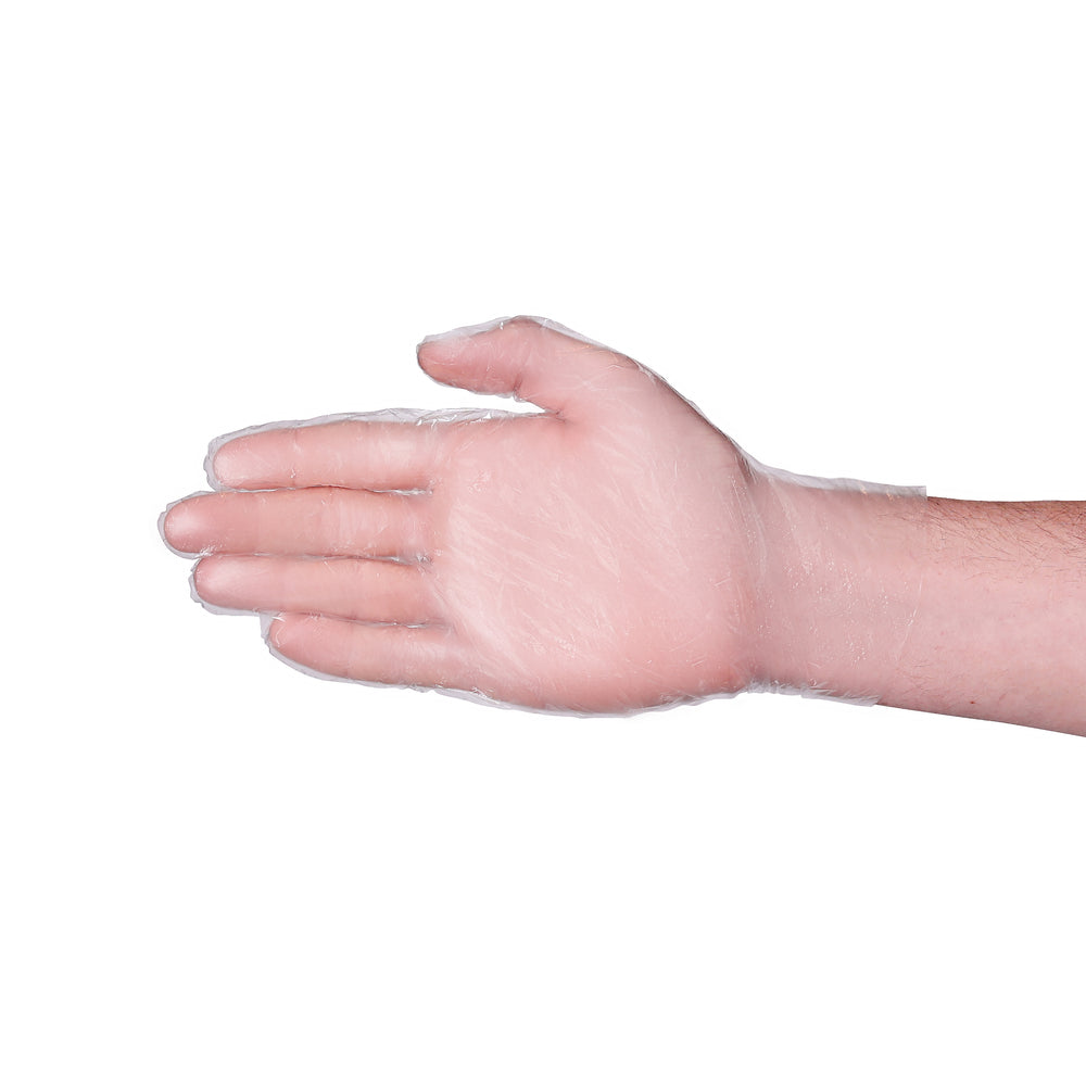 20000 Pcs Medium 1.5 Mil High-Density Polyethylene Disposable Gloves Clear 20000 Pcs Medium 1.5 Mil High-Density Polyethylene Disposable Gloves Clear