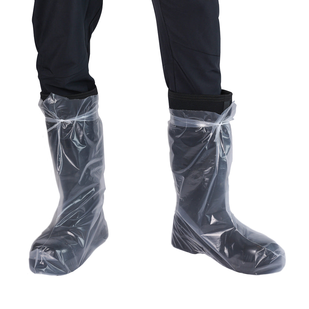B70H7 Clear Polyethylene Boot Covers with Tied Top
