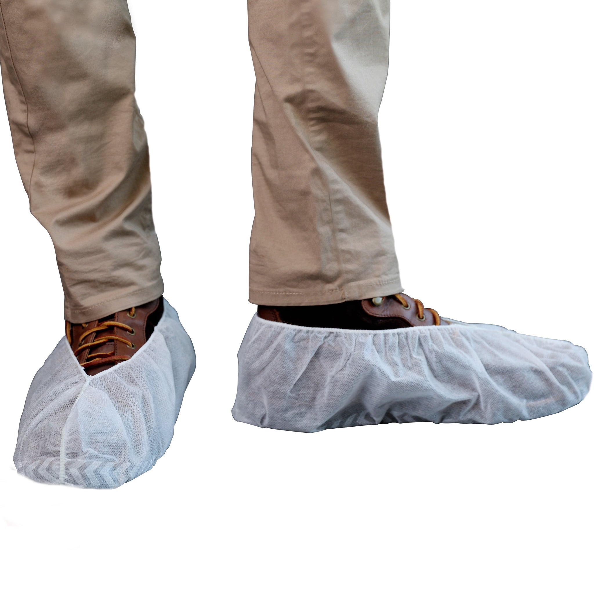 B95L1 White Cast Polyethylene (CPE) Shoe Covers