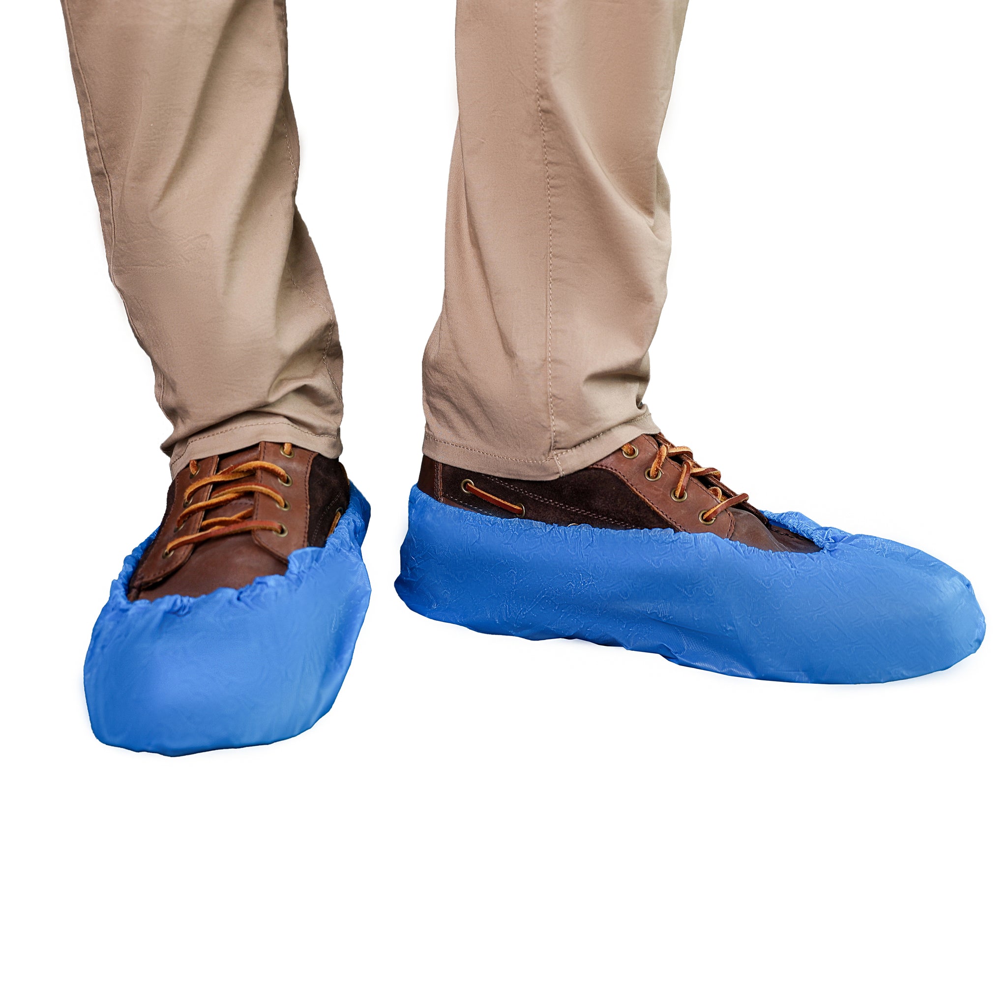 B95L2 Blue Cast Polyethylene (CPE) Shoe Covers