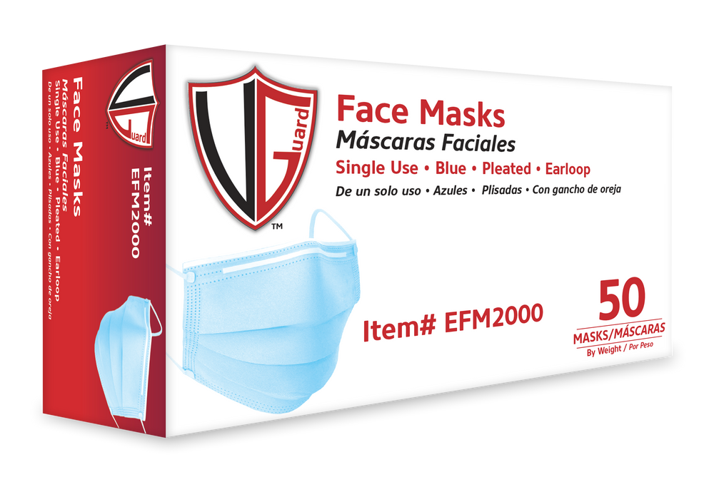 EFM2000 Blue Disposable Face Mask