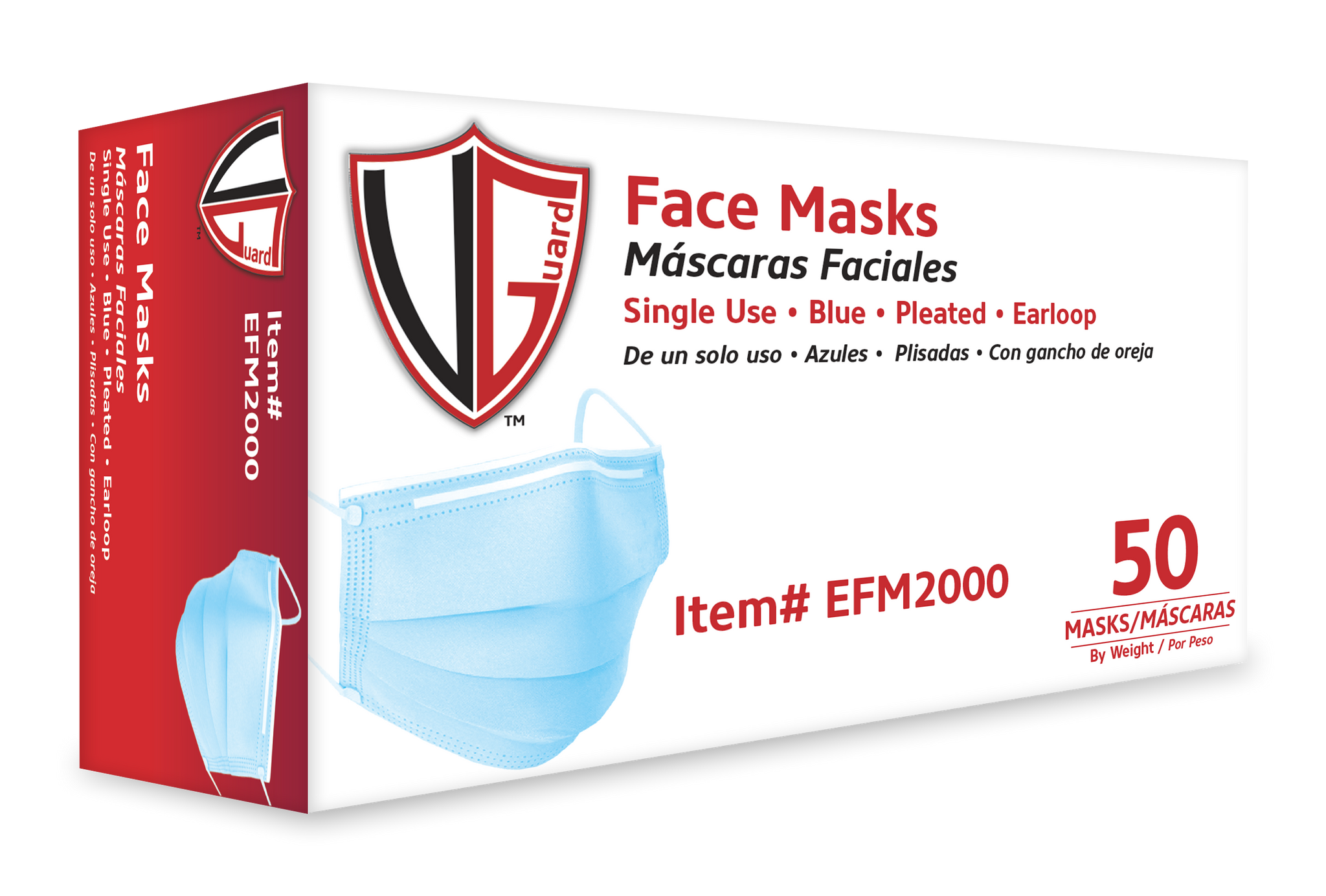 Dm2000 Mask EFM2000 Blue Disposable Face Mask